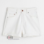 H&M, 448527, Шорты джинсовые White